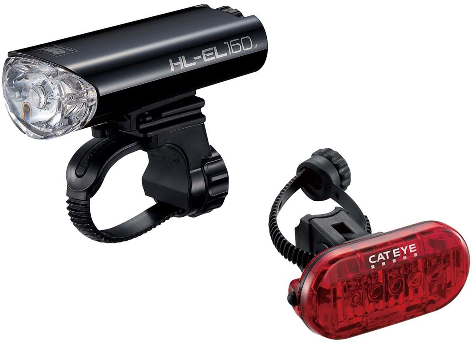 Cateye  EL-160 and Omni 5 Front and Rear Cycle Light Set  NO COLOUR