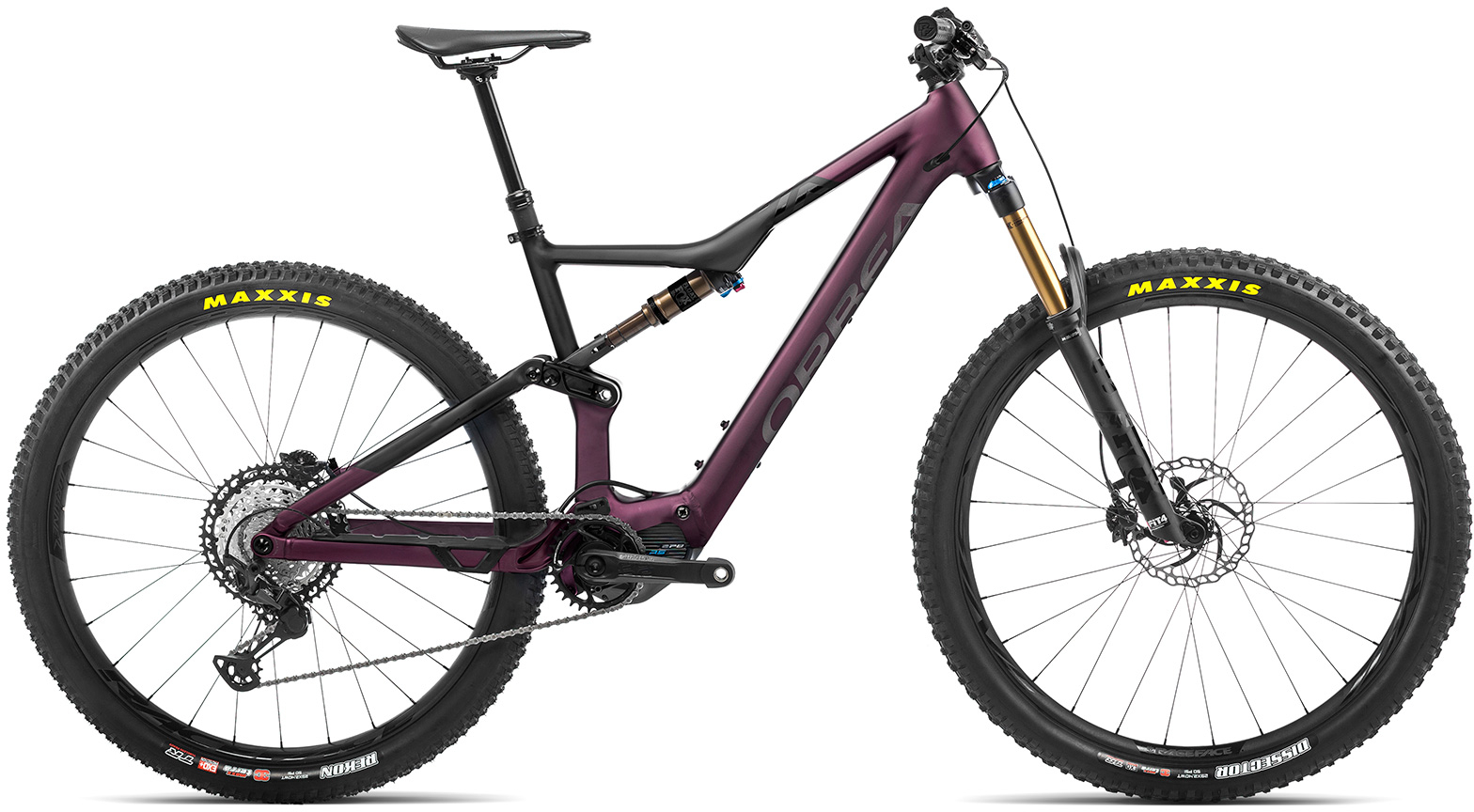 Orbea 2023  Rise H10 Electric Mountain Bike M Metallic Mulberry-Black
