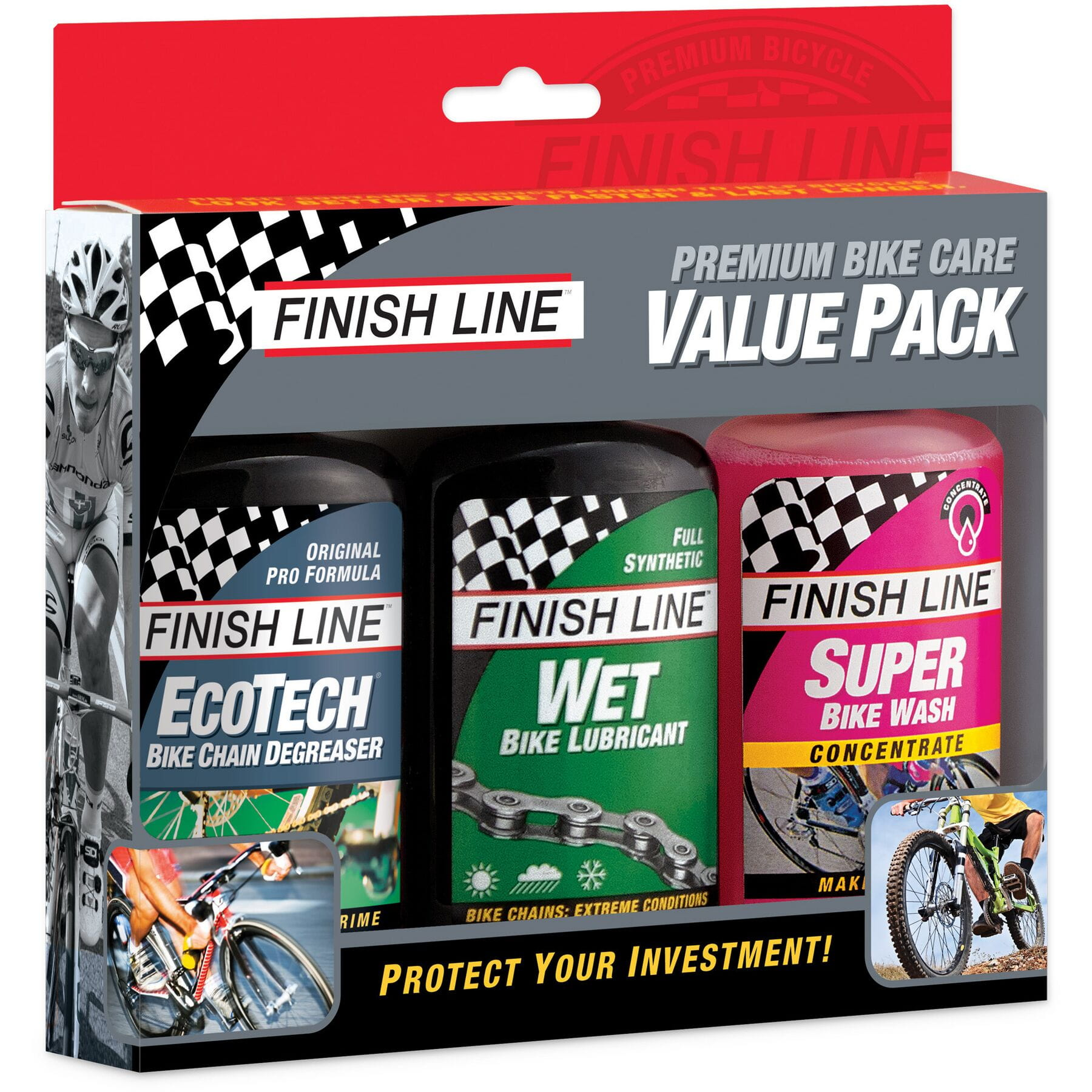 Finish Line  Winter Value Pack - Multi Degreaser / Superbike Wash / Wet Lube