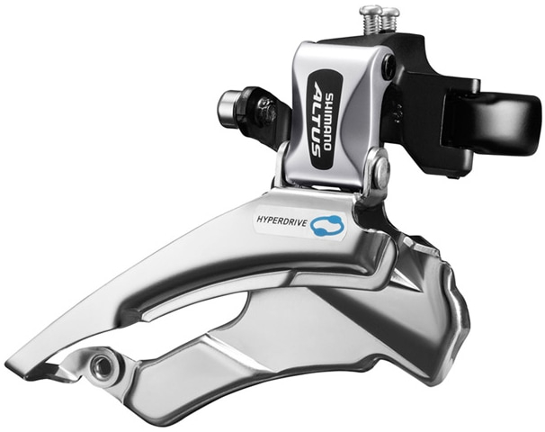 Shimano  FD-M313 Altus Hybrid Front Derailleur Conventional Swing Dual-Pull Multi Fit 7/8-SPEED CONVENTIONAL SWING FOR 42-48T Silver