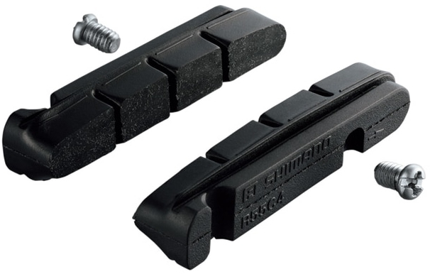 Shimano  R55C4 Cartridge Brake Pad Inserts for Carbon Rims PAIR Black