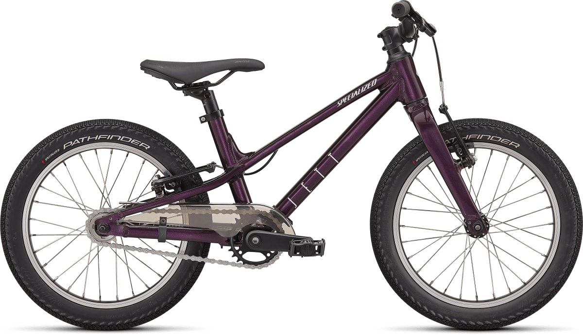 Specialized 2023  Jett 16 Kids Bike 16 GLOSS CAST BERRY / UV LILAC