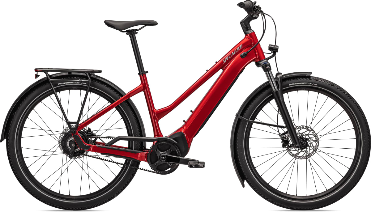 Specialized 2022  Turbo Vado 3.0 IGH Step-Through Hybrid Electric Bike XL Red Tint / Silver Reflective