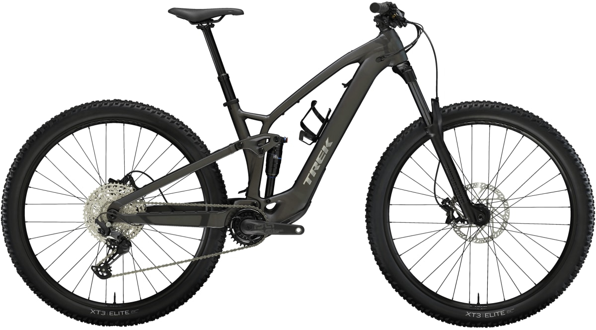 Trek 2024  Fuel EXe 5 Full Suspension Electric Mountain Bike XL MATTE DNISTER BLACK