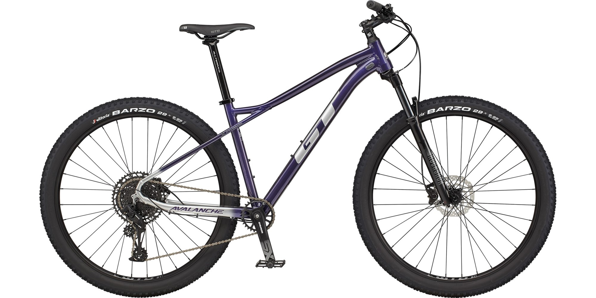 Cycles UK GT 2021  Avalanche Expert Hardtail Mountain Bike in Purple Medium