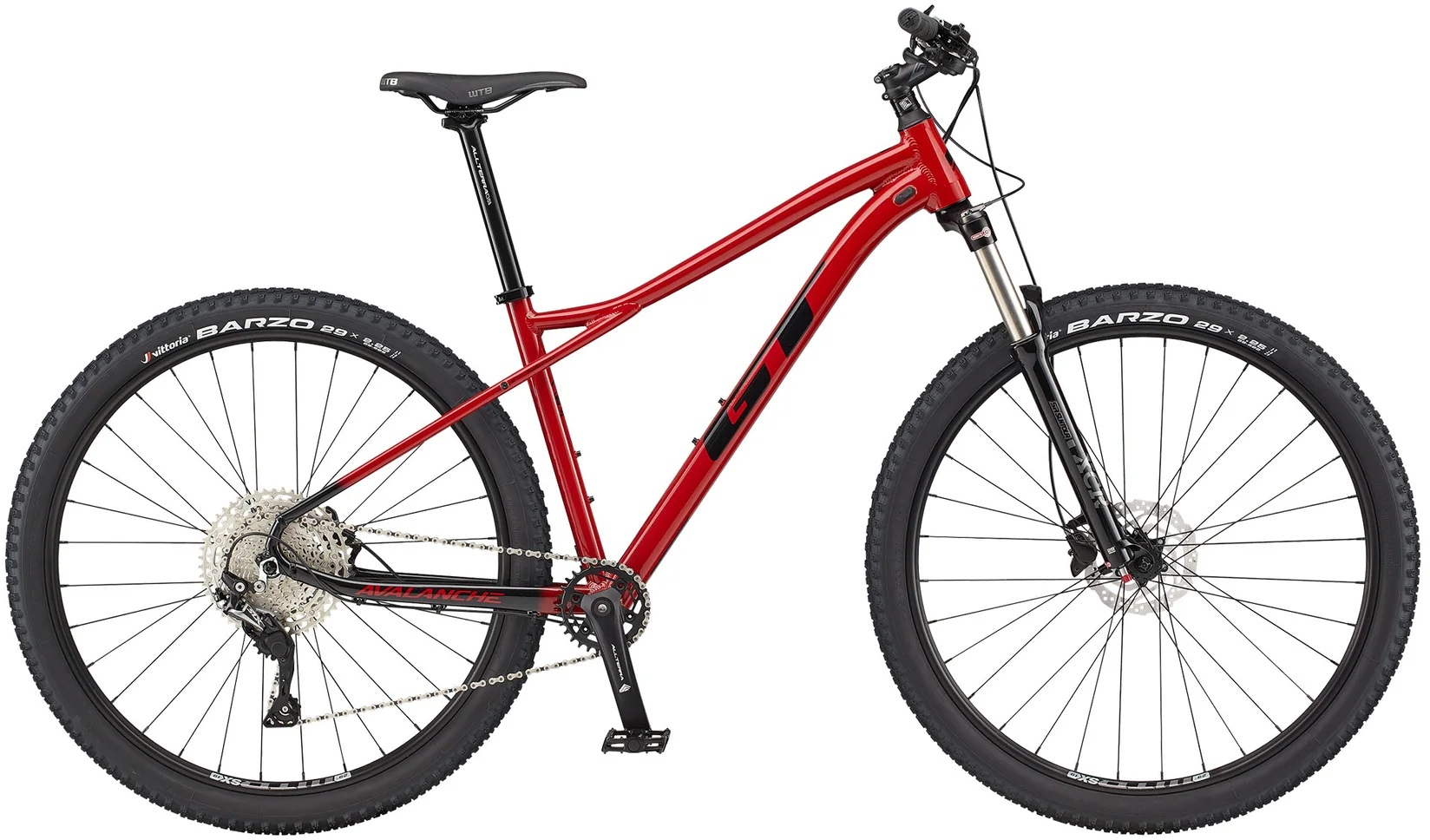 GT 2021  Avalanche Elite Hardtail Mountain Bike in Red Small