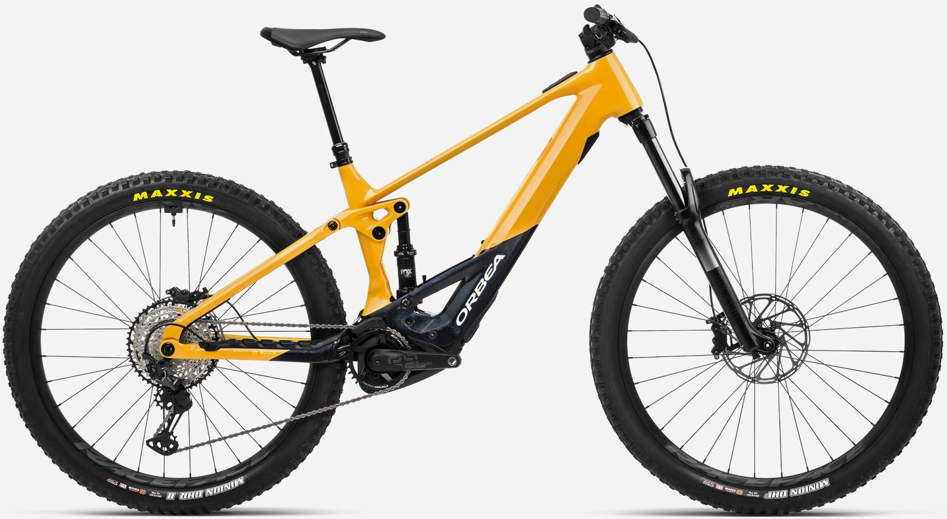Cycles UK Orbea 2023  Wild H20 Electric Mountain Bike  L Corn Yellow-Metallic Night Black