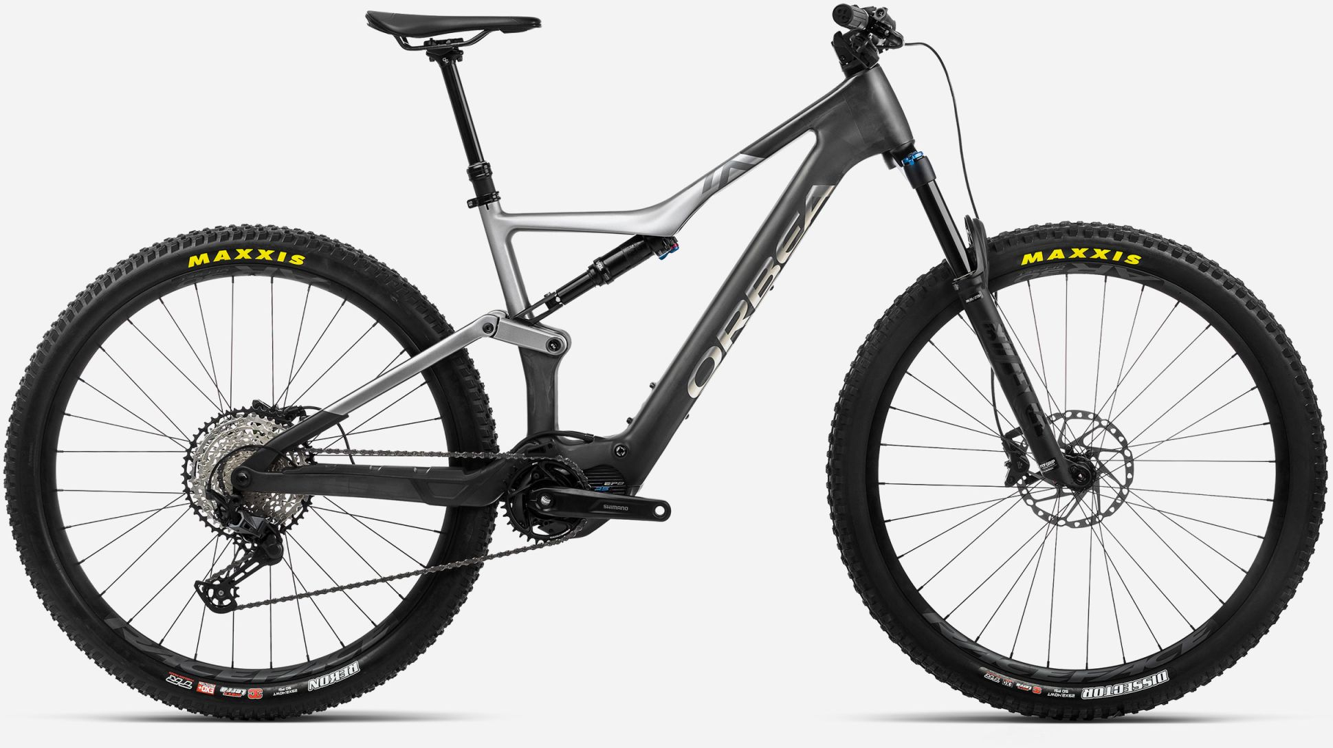 Orbea 2023  Rise M20 Full Suspension Electric Mountain Bike S Carbon Raw-Shark Grey