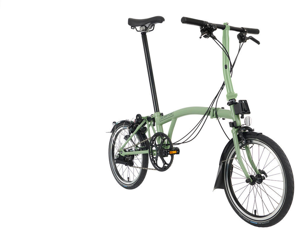 Brompton  C Line Urban 2 Speed Folding Bike Low Handlebar Matcha Green