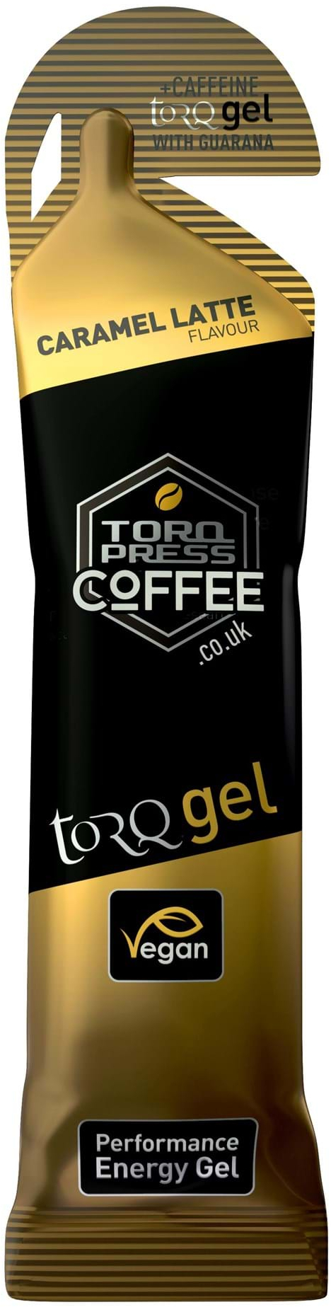 TORQ  Energy Gel Guarana Caffeine (45g) NO SIZE CARAMEL LATTE