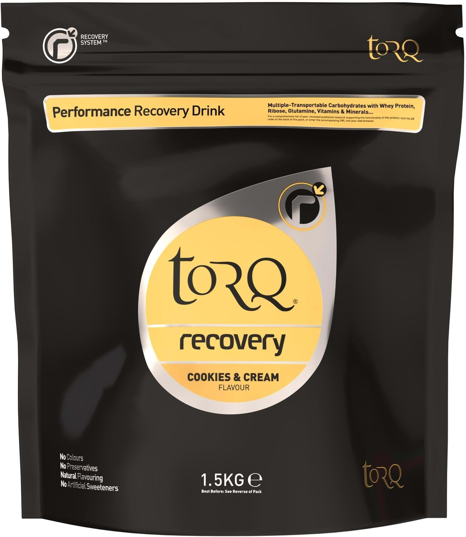 TORQ  Recovery Drink 1 X 1.5KG NO SIZE COOKIES & CREAM