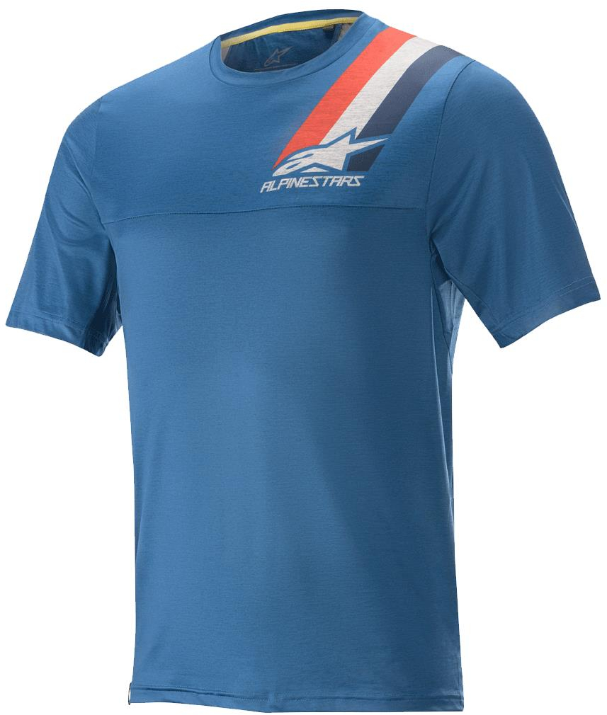 Cycles UK Alpinestars  Alps 4.0 Mens Short Sleeve Jersey S MELANGE/BLUE/RED/GRE