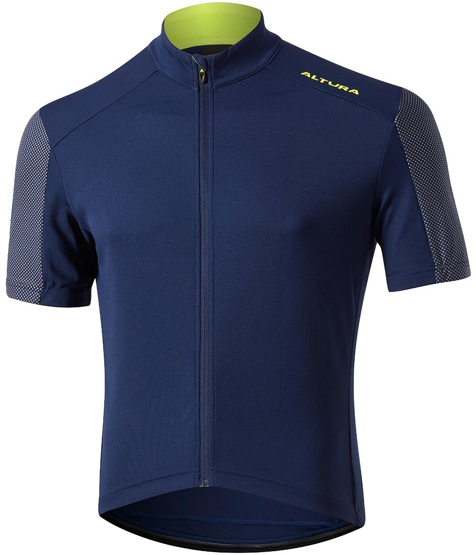 Cycles UK Altura  Mens Nightvision Short Sleeve Cycling Jersey  S NAVY