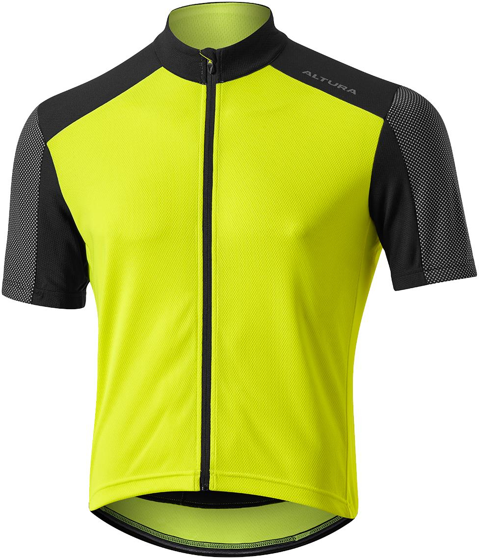 Cycles UK Altura  Mens Nightvision Short Sleeve Cycling Jersey  M HI-VIZ YELLOW