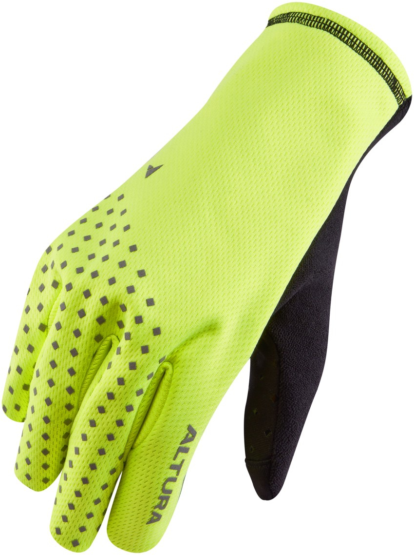 Altura  Nightvision Unisex Windproof Fleece Cycling Gloves L YELLOW
