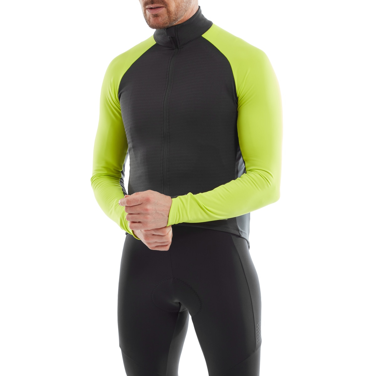 Altura  Icon Long Sleeve Mens Windproof Jersey S LIME/CARBON