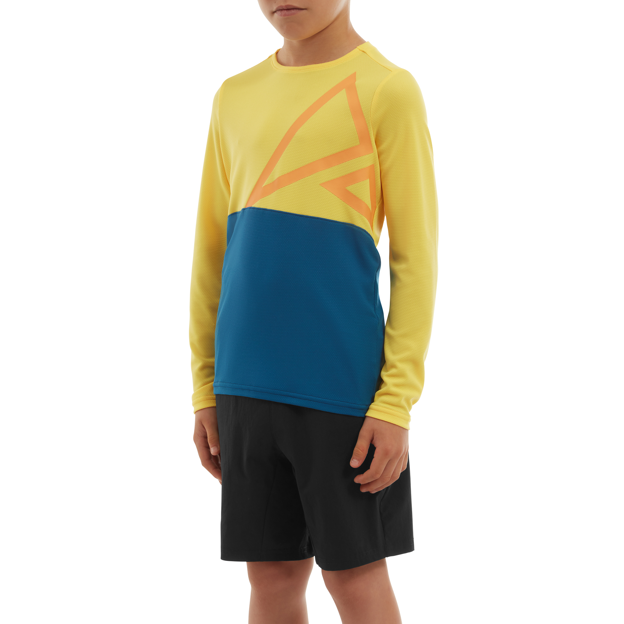 Altura  Spark Lightweight Kids Long Sleeve Jersey 11 to 12 Years YELLOW/BLUE