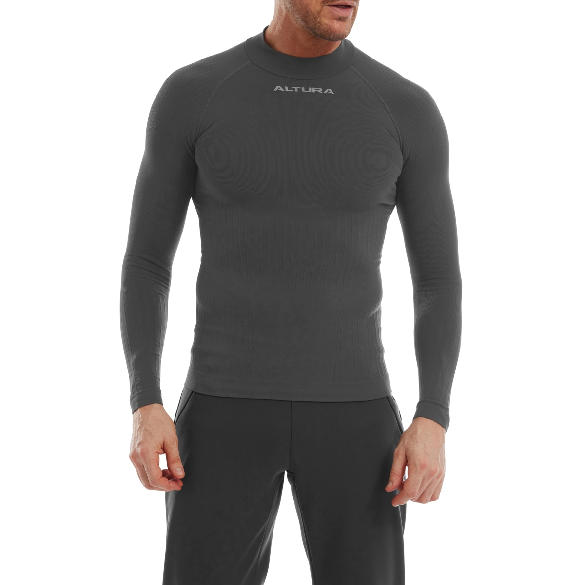 Altura  Tempo Unisex Seamless Long Sleeve Base Layer M/L CHARCOAL