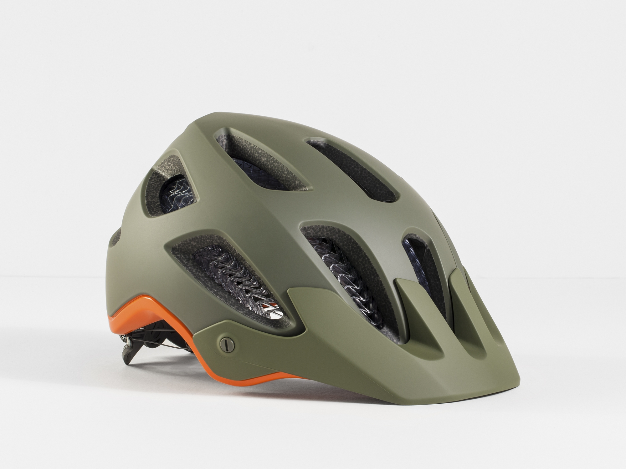 Bontrager  Rally WaveCel mountain bike helmet S OLIVE GREY/ROARANGE