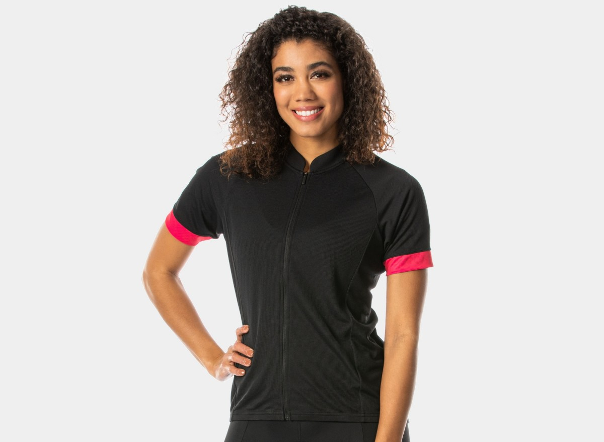 Cycles UK Bontrager  Solstice Womens Cycling Jersey in Black MEDIUM Black
