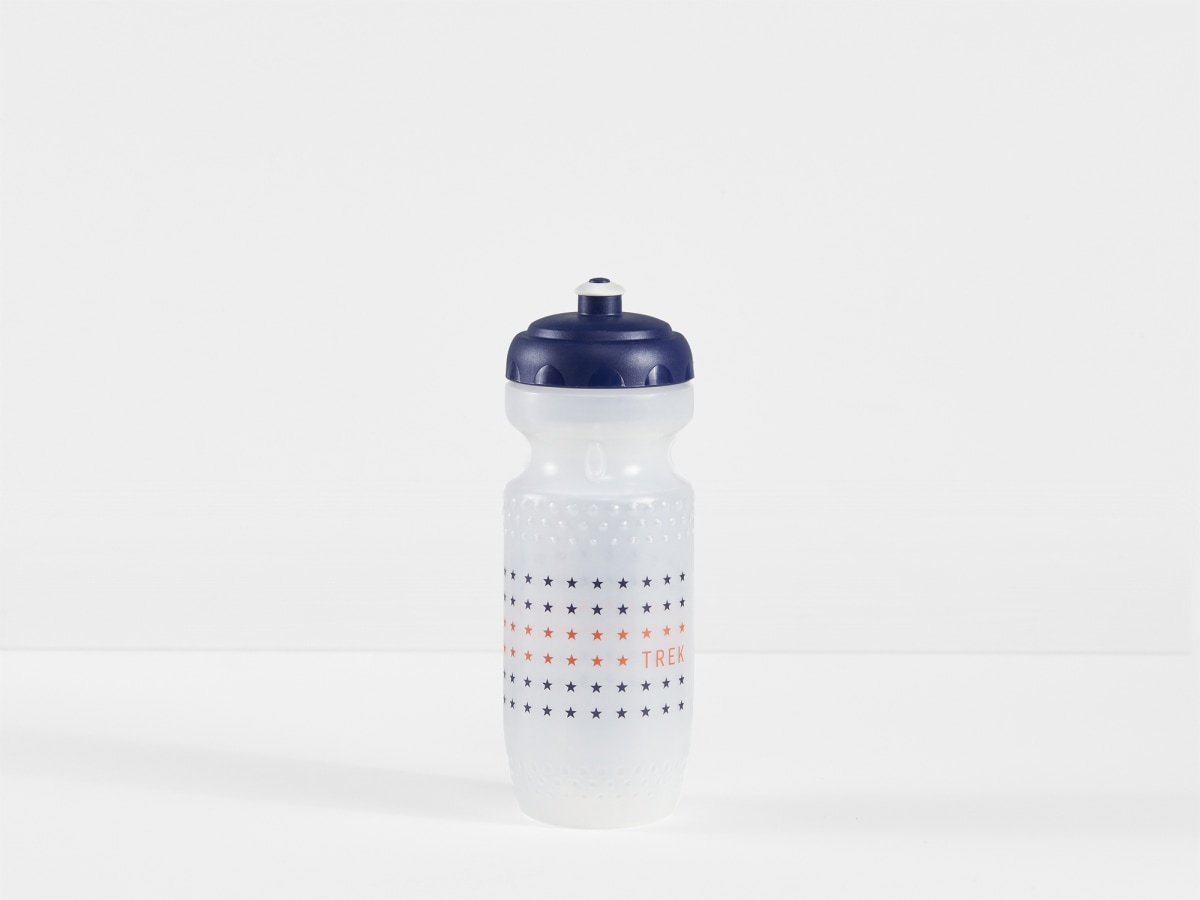 Bontrager Trek Stars Water Bottle Clear and Black 591 ml 20 OZ (591 ML) CLEAR/BLUE