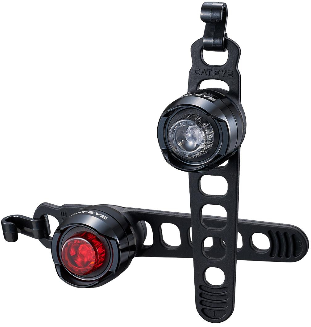 Cateye Cat Eye Orb Rechargeable Front and Rear Cycle Lights NO SIZE POLISHED BLACK