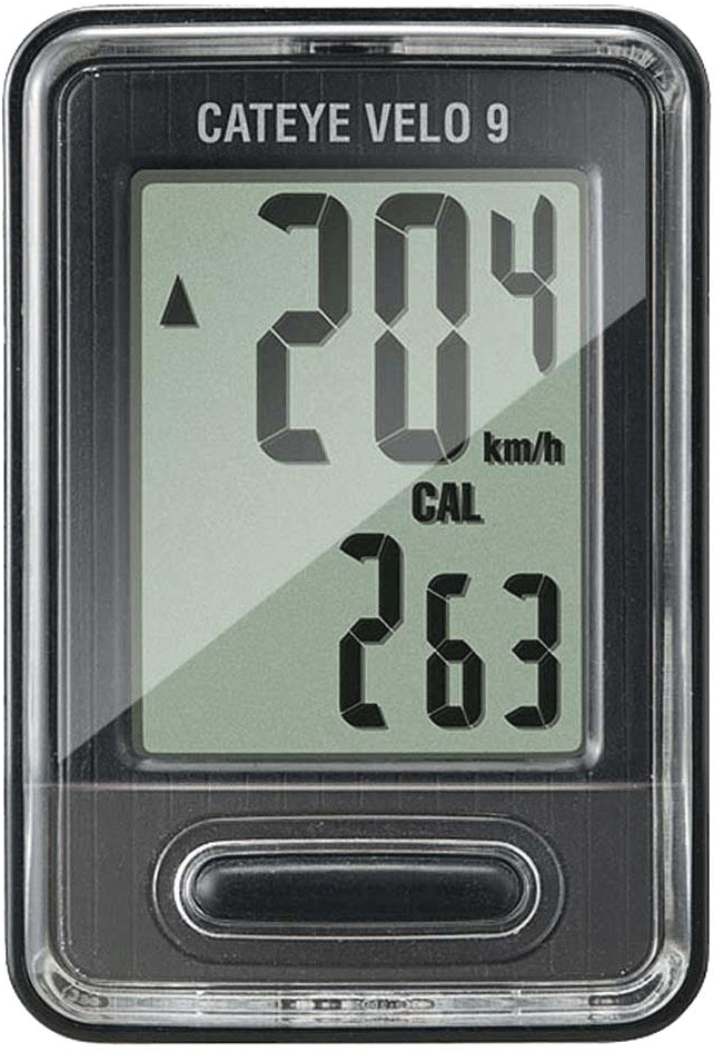 Cateye  Velo 9 Wired Cycle Computer  BLACK