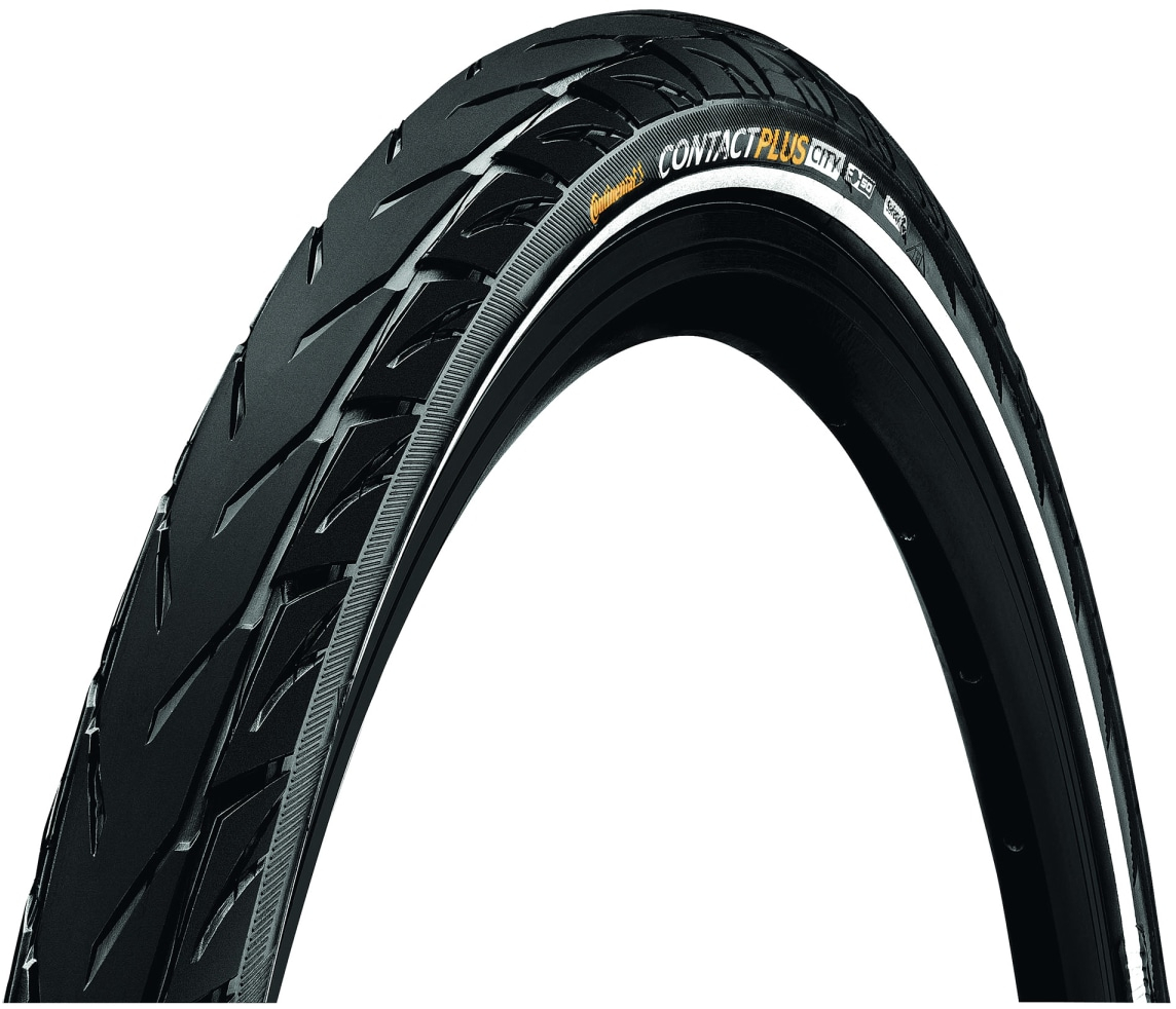 Continental  Contact Plus City Reflex Tyre Wire Bead 700X42C (40C) BLACK/BLACK REFLEX