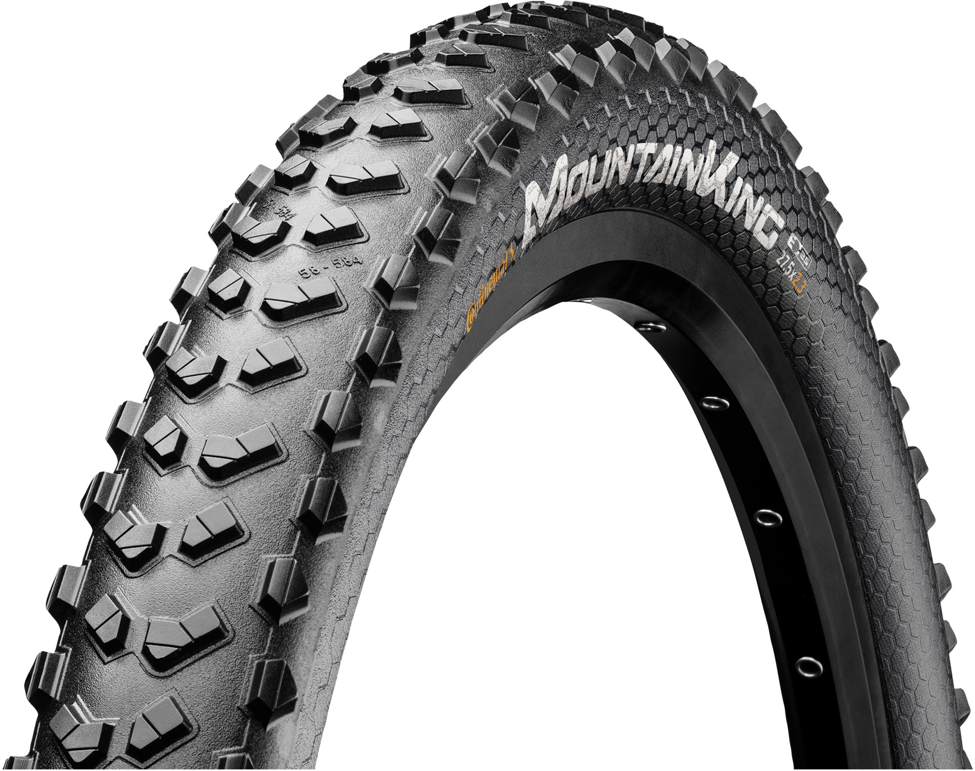 Continental  Mountain King Wire Bead Tyre 26X2.30 BLACK/BLACK