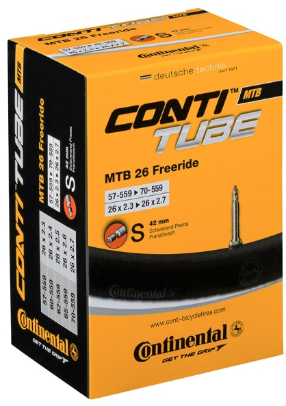 Continental  MTB Inner Tube 26X2.30-2.70 Freeride Presta 42mm BLACK