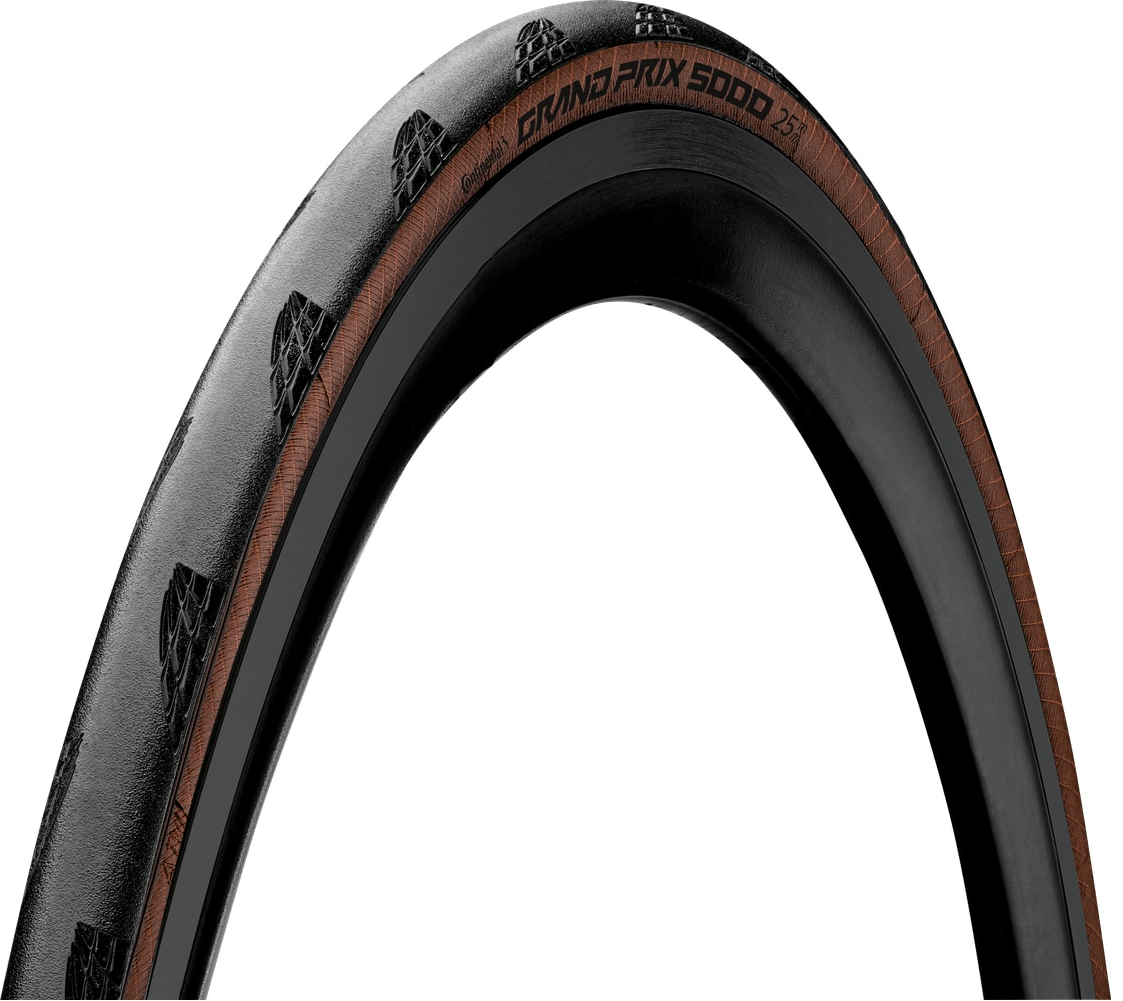 Continental  Grand Prix 5000 Tyre Foldable Blackchili Compound 700X25C black/transparent