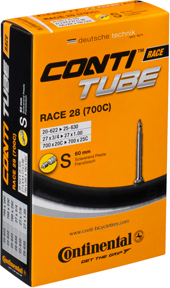 Continental  Race Inner Tubes 700X18-25C Light Presta 42mm black