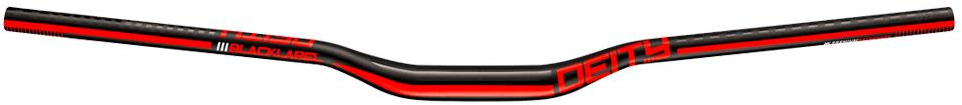Deity  Blacklabel Aluminium Handlebar 31.8,mm Bore 25mm Rise 800MM RED