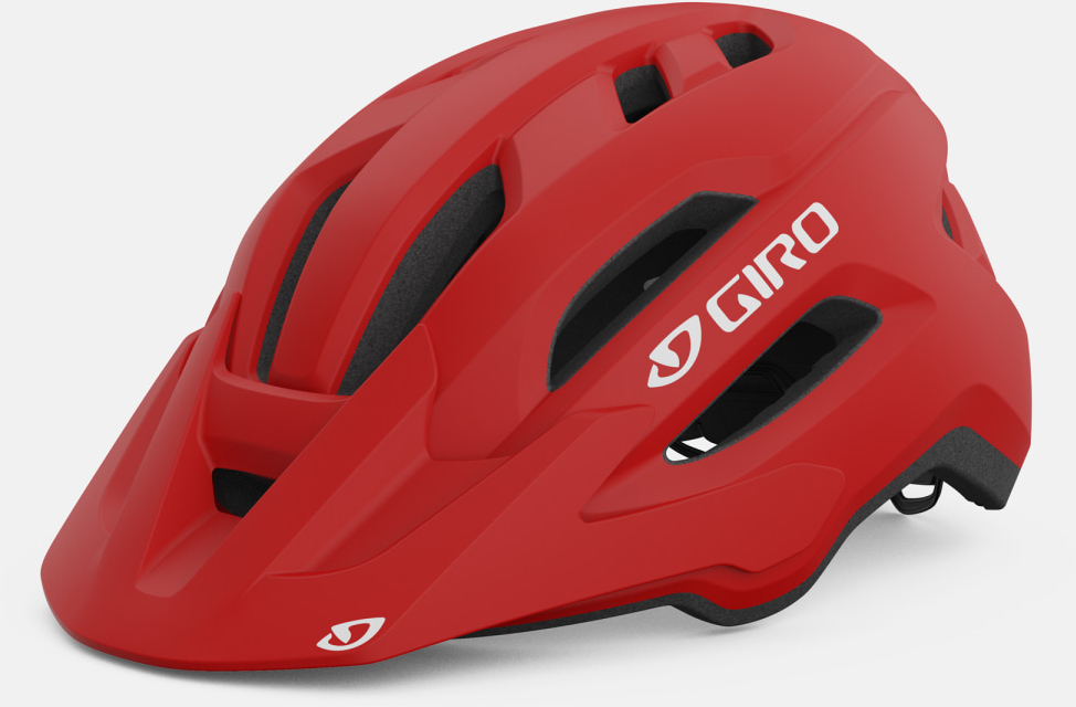 Giro  Fixture II Mens Mountain Bike Helmet UNISIZE 54-61CM MATTE TRIM RED