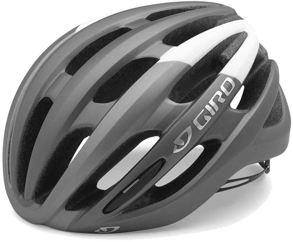 Giro  Foray Mens Road Cycling Helmet L 59-63CM MATT TITANIUM/WHITE