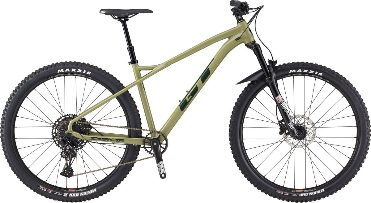 GT 2021  Zaskar LT Expert Hardtail Mountain Bike in Olive Small Olive