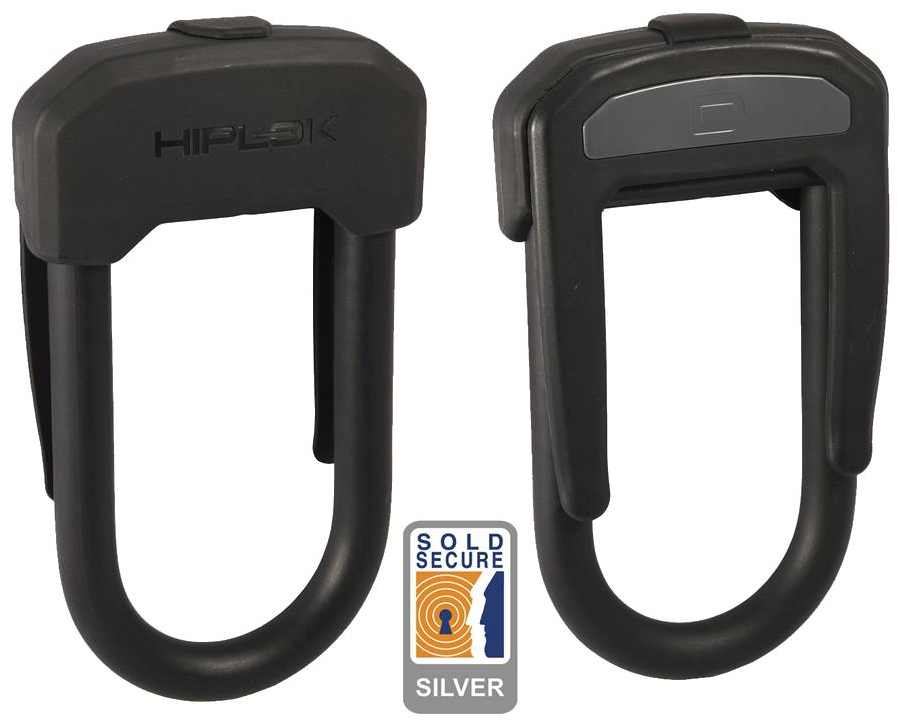 Hiplok  D D-Lock Sold Secure Silver 13MM X 14 X 7CM BLACK