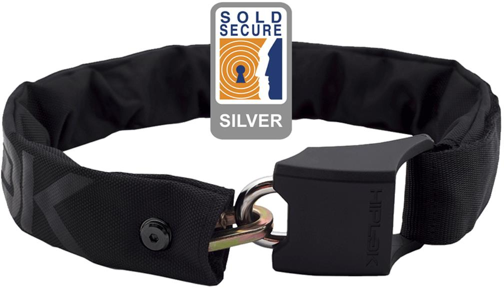 Hiplok  Original v1.5 Wearable Chain Lock Sold Secure Silver  BLACK