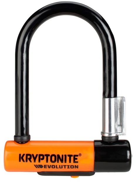 Kryptonite  Evolution Mini-5 U-Lock - Sold Secure Gold MINI Black / Orange
