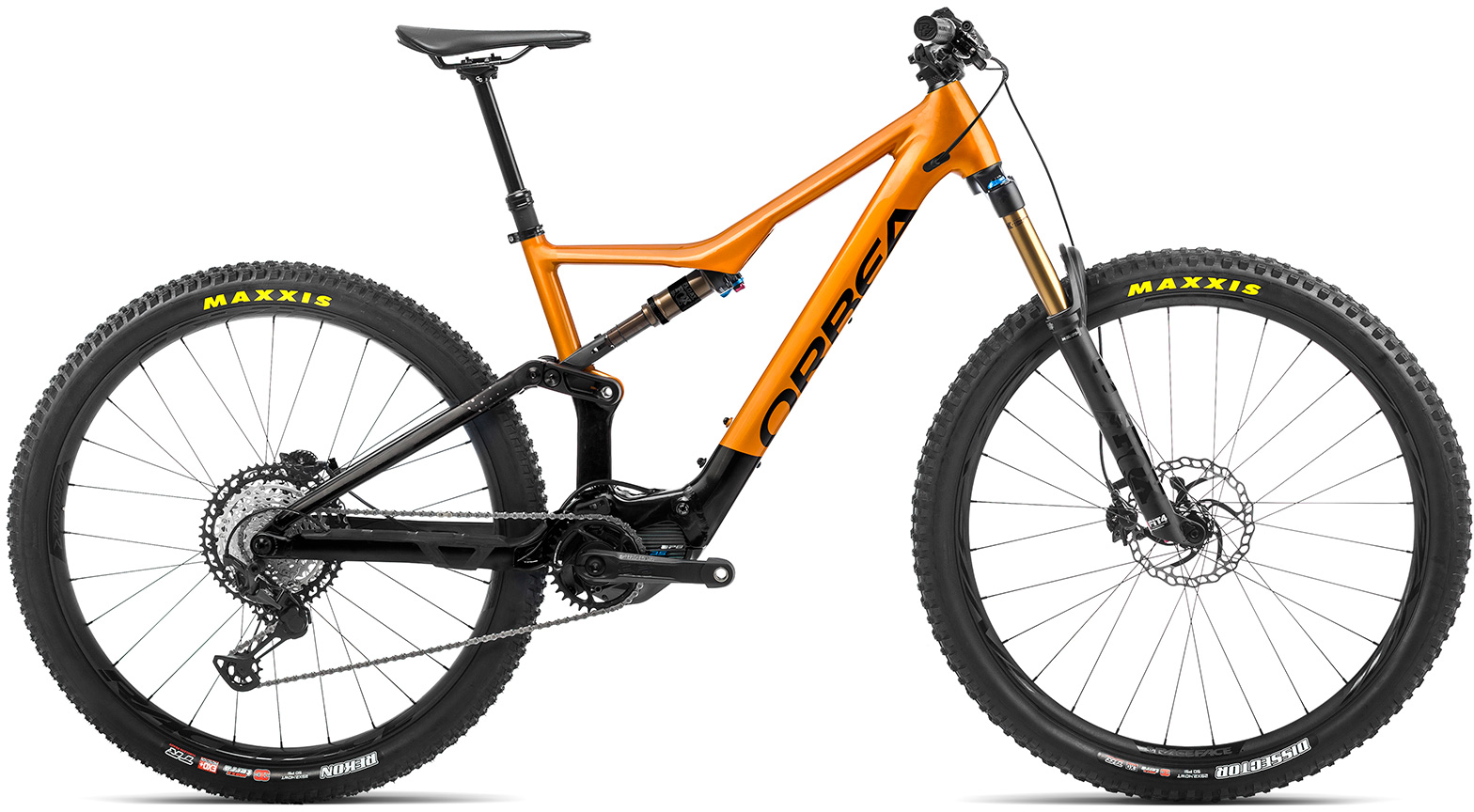 Orbea Rise H10 Electric Mountain Bike 2022 Orange/Black
