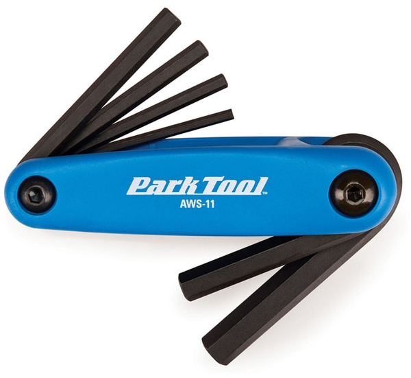 Park Tools Park Tool AWS-11 Fold-Up Hex Wrench Set ONE SIZE Blue