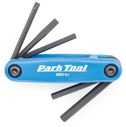 Park Tools Park Tool AWS-9.2 Fold-Up Hex Wrench and Screwdriver Set ONE SIZE Blue / Black