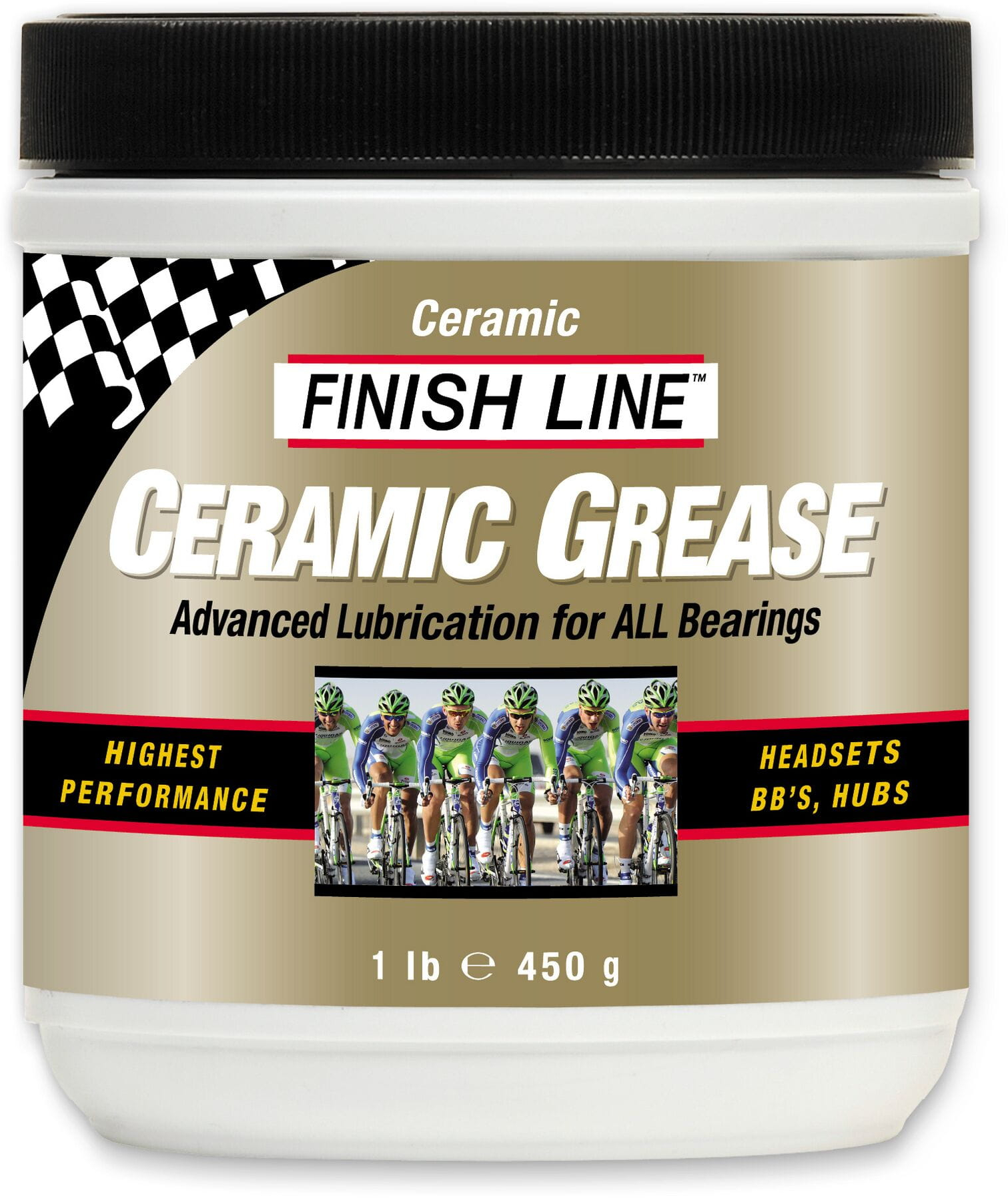 Finish Line  Ceramic Grease Tub - 1 Lb / 455 Gram