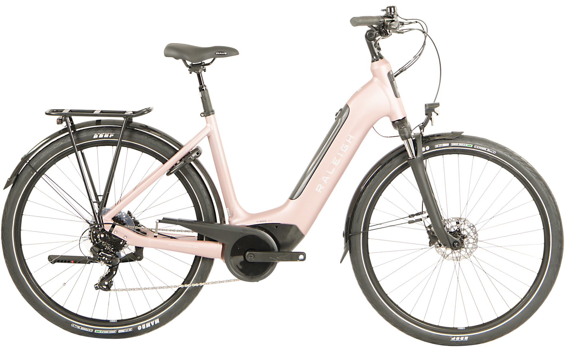 Raleigh 2022  Motus Tour Derailleur Gear Low Step Electric Bike in Pink 46CM Pink