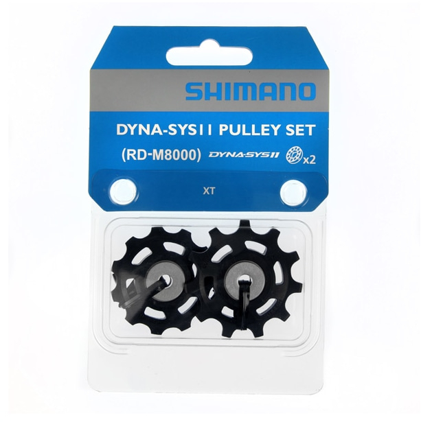 Shimano  Deore XT RDM8000/M8050 Tension and Guide Pulley Set ONE SIZE Black / Silver
