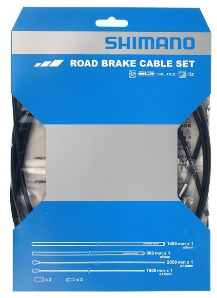 Shimano  Dura-Ace Road brake cable set with SIL-TEC  Black
