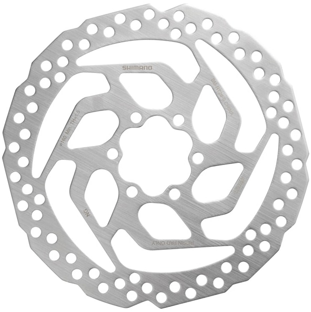 Shimano  SM-RT26 6 bolt disc rotor for resin pads 6-BOLT - 160 MM Silver