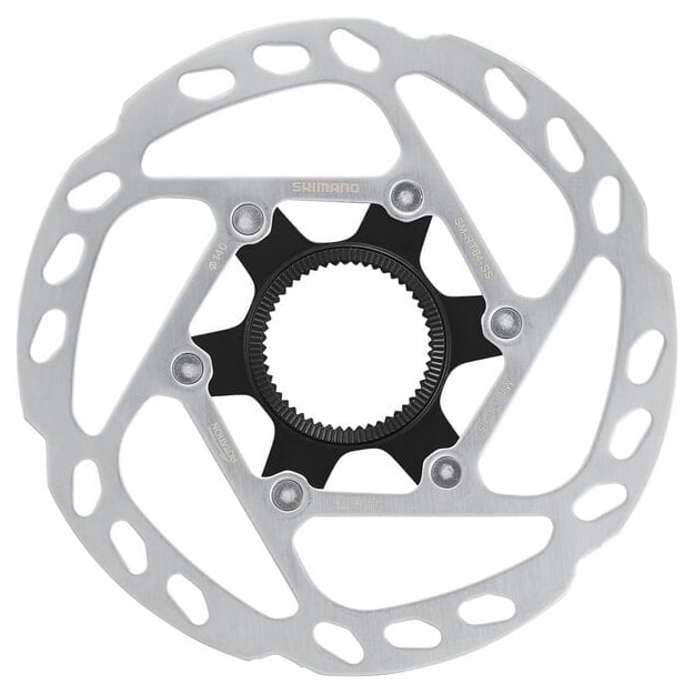 Shimano  SM-RT64 Deore Rotor with Internal Lockring 160mm  CENTRE LOCK - 160 MM Silver / Black