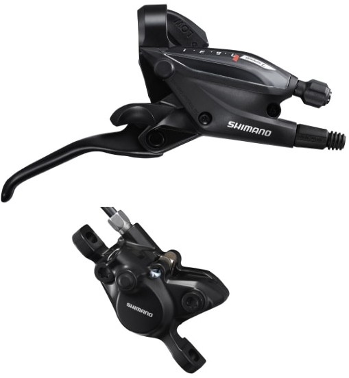Shimano  ST-EF505 Hydraulic 7-speed STI with BR-MT200 Calliper Right Front 7-SPEED RIGHT Black