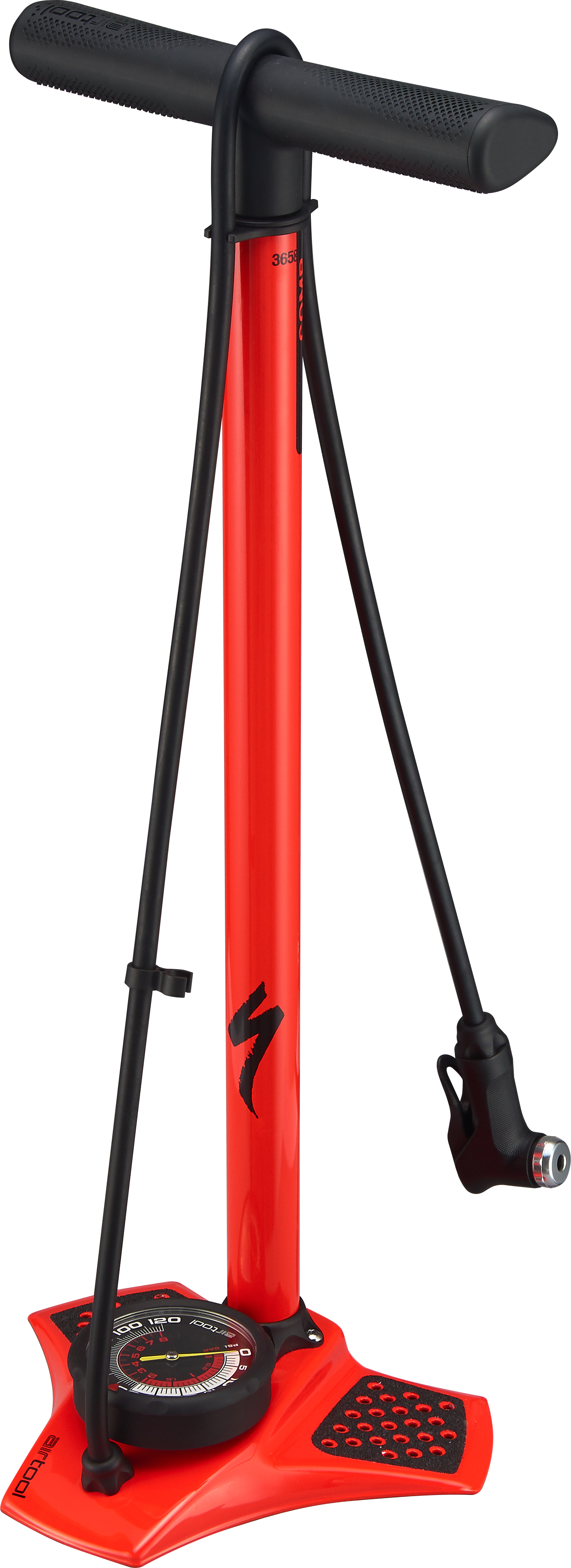Specialized  Air Tool Comp V2 Track Pump in Red  Rocket Red